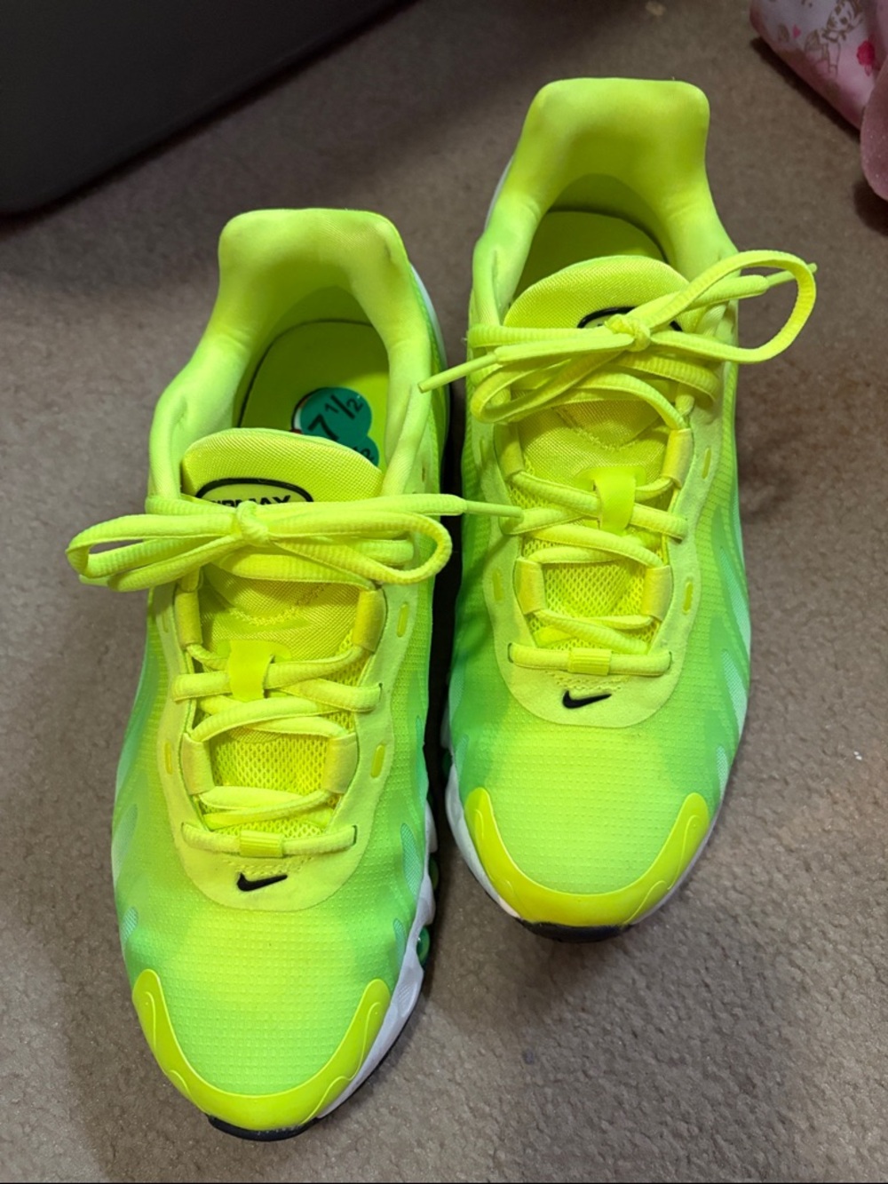 Nike Kids Neon Lime/Yellow Lightweight Sneakers